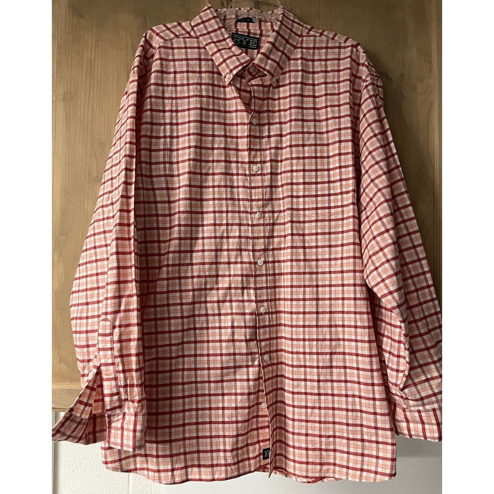 RYE Regular LS Button Down Shirt 3XL Multi‎ Color